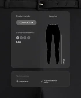 Leggings Comfortlux de talle alto (65 cm) hasta el tobillo con cinturón