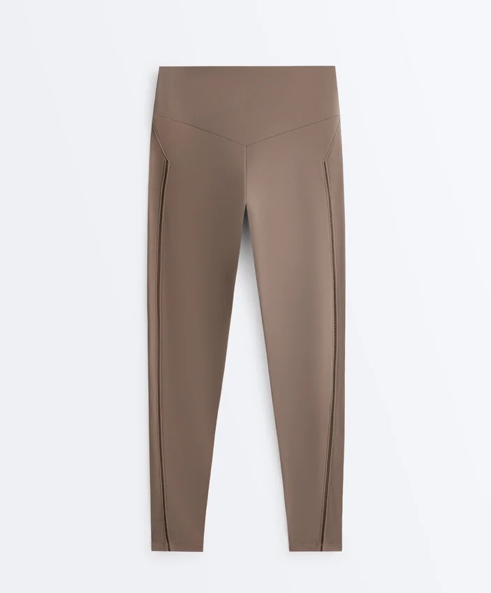 Leggings Comfortlux de talle alto con dobladillo calado hasta el tobillo Leggings Comfortlux de talle alto con dobladillo calado hasta el tobillo