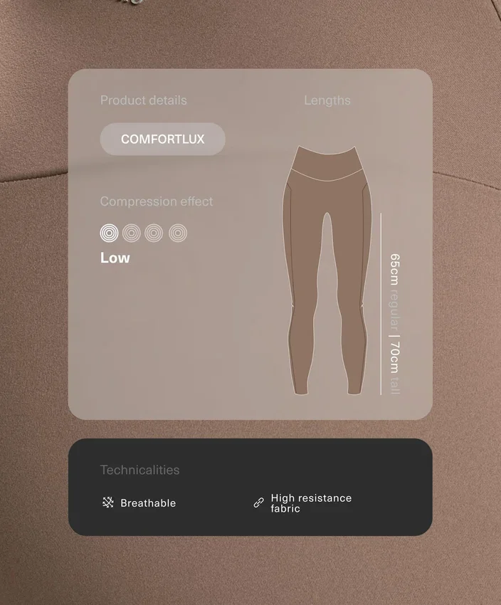 Leggings Comfortlux de talle alto con dobladillo calado hasta el tobillo Leggings Comfortlux de talle alto con dobladillo calado hasta el tobillo