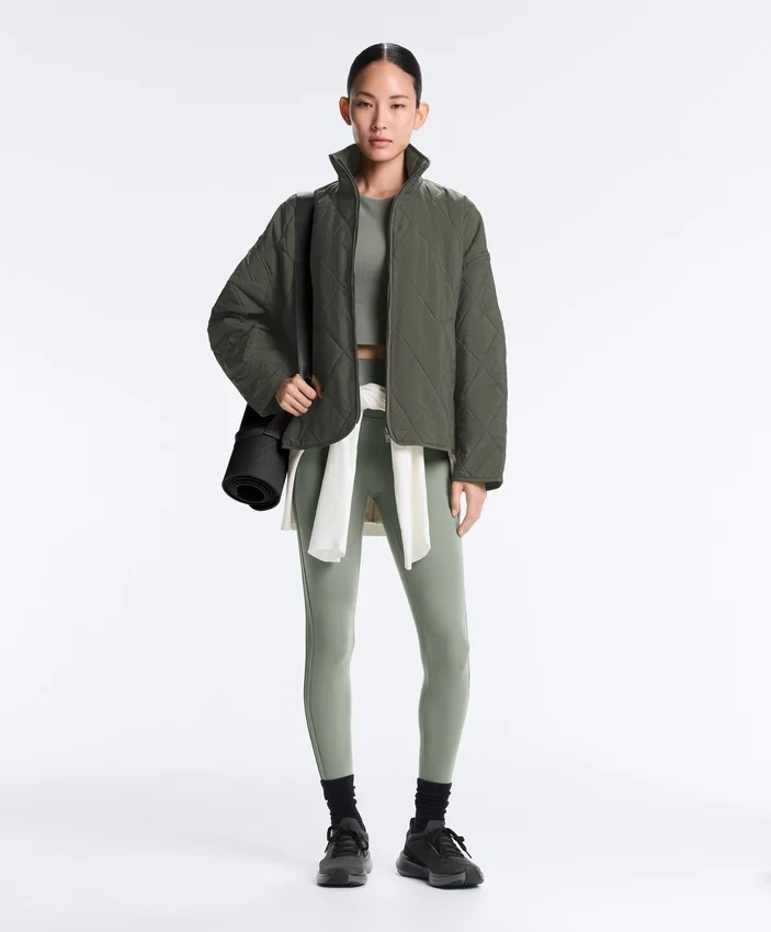 Leggings Comfortlux de talle alto con ribete, hasta el tobillo Leggings Comfortlux de talle alto con ribete, hasta el tobillo