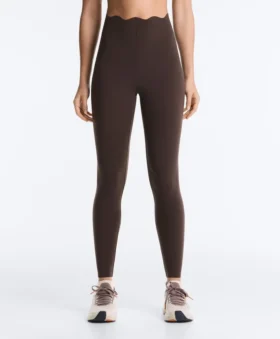 Leggings compresivos Core Control, de talle alto y hasta el tobillo, con detalle ondulado