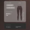 Leggings compresivos Core Control, de talle alto y hasta el tobillo, con detalle ondulado Leggings compresivos Core Control, de talle alto y hasta el tobillo, con detalle ondulado
