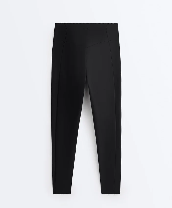 Leggings compresivos de talle alto hasta el tobillo con bolsillo Leggings compresivos de talle alto hasta el tobillo con bolsillo