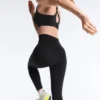 Leggings compresivos de talle alto hasta el tobillo con bolsillo Leggings compresivos de talle alto hasta el tobillo con bolsillo
