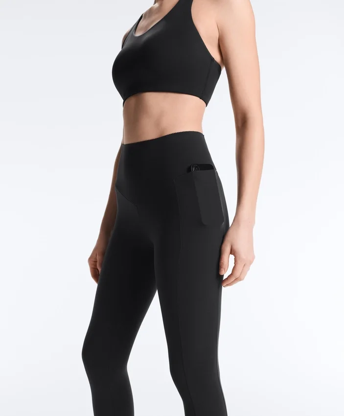 Leggings compresivos de talle alto hasta el tobillo con bolsillo Leggings compresivos de talle alto hasta el tobillo con bolsillo