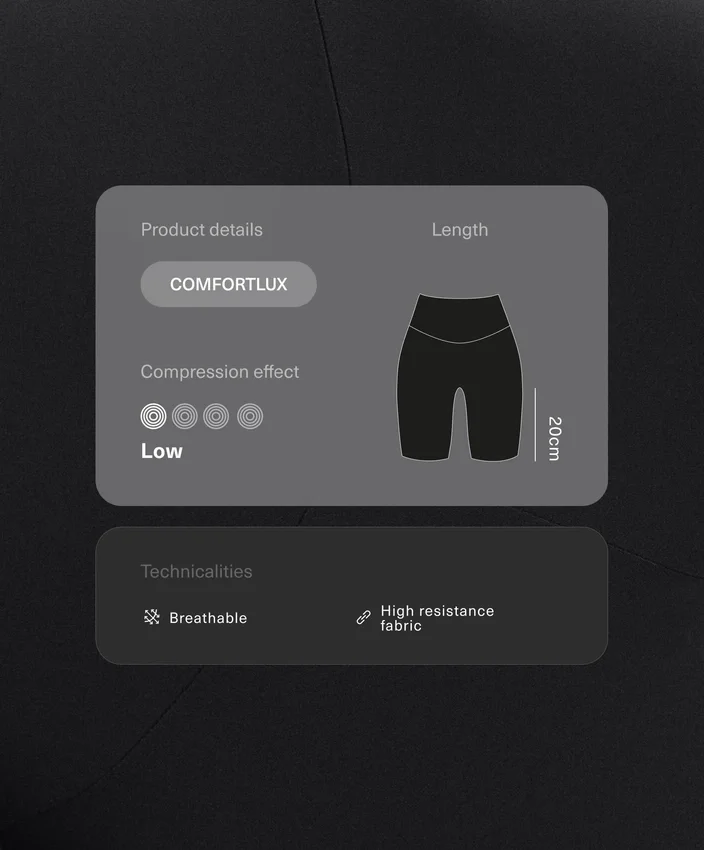 Leggings de ciclismo Comfortlux de 20 cm para embarazadas Leggings de ciclismo Comfortlux de 20 cm para embarazadas