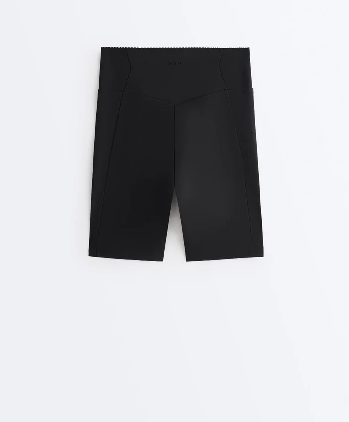 Leggings de ciclismo de 20 cm con cintura alta y bolsillos Compressive Leggings de ciclismo de 20 cm con cintura alta y bolsillos Compressive