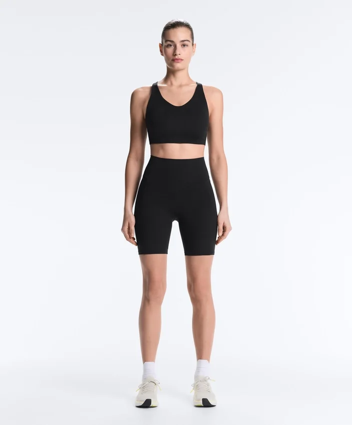Leggings de ciclismo de 20 cm con cintura alta y bolsillos Compressive Leggings de ciclismo de 20 cm con cintura alta y bolsillos Compressive