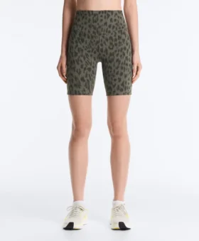 Leggings de ciclismo Evermove de talle alto de 20 cm con estampado de leopardo Leggings de ciclismo Evermove de talle alto de 20 cm con estampado de leopardo