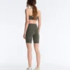 Leggings de ciclismo Evermove de talle alto de 20 cm con estampado de leopardo