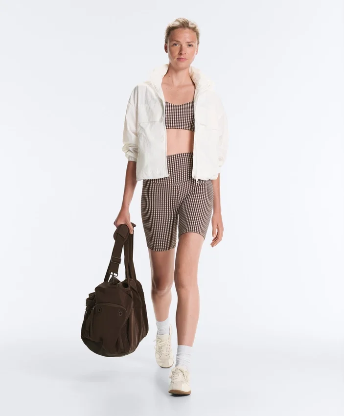 Leggings de ciclista de cuadros vichy de talle alto de 20 cm de Comfortlux Leggings de ciclista de cuadros vichy de talle alto de 20 cm de Comfortlux