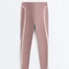 Leggings de cintura alta, Compressive Core Control, hasta el tobillo, con detalles en contraste Leggings de cintura alta, Compressive Core Control, hasta el tobillo, con detalles en contraste
