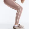 Leggings de cintura alta, Compressive Core Control, hasta el tobillo, con detalles en contraste Leggings de cintura alta, Compressive Core Control, hasta el tobillo, con detalles en contraste