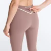 Leggings de cintura alta, Compressive Core Control, hasta el tobillo, con detalles en contraste Leggings de cintura alta, Compressive Core Control, hasta el tobillo, con detalles en contraste