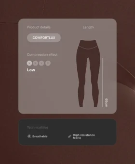 Leggings de premamá Comfortlux de 65 cm