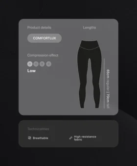 Leggings de premamá Comfortlux de 65 cm