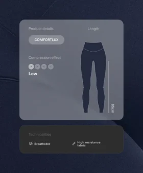 Leggings de premamá Comfortlux de 65 cm