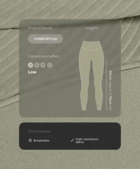 Leggings de talle alto con ribete de Comfortlux