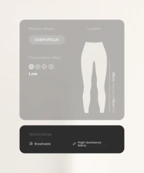 Leggings de talle alto y largo hasta el tobillo de Comfortlux