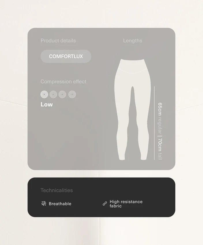 Leggings de talle alto y largo hasta el tobillo de Comfortlux Leggings de talle alto y largo hasta el tobillo de Comfortlux