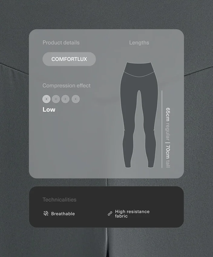 Leggings de talle alto y largo hasta el tobillo de Comfortlux Leggings de talle alto y largo hasta el tobillo de Comfortlux