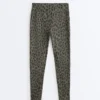 Leggings Evermove de talle alto y largo hasta el tobillo con estampado de leopardo