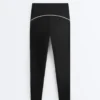 Leggings hasta el tobillo con Core Control del tronco, cintura alta y detalles reflectantes Leggings hasta el tobillo con Core Control del tronco, cintura alta y detalles reflectantes