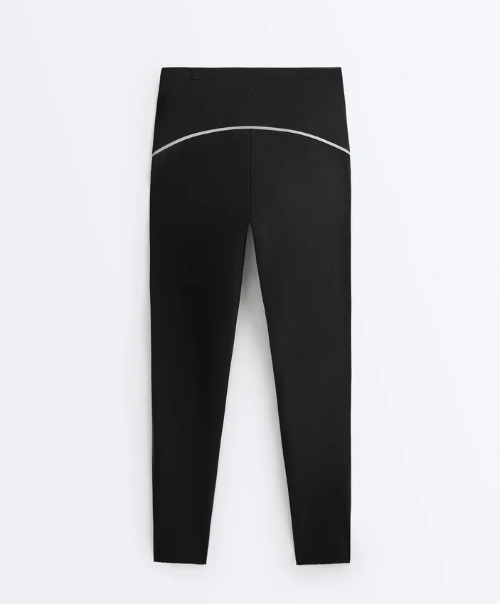 Leggings hasta el tobillo con Core Control del tronco, cintura alta y detalles reflectantes Leggings hasta el tobillo con Core Control del tronco, cintura alta y detalles reflectantes