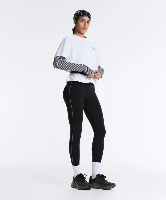 Leggings hasta el tobillo con Core Control del tronco, cintura alta y detalles reflectantes Leggings hasta el tobillo con Core Control del tronco, cintura alta y detalles reflectantes