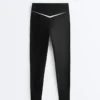 Leggings Perfect-Adapt de talle alto y largo hasta el tobillo con detalles en contraste