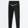 Leggings Perfect-Adapt de talle alto y largo hasta el tobillo con detalles en contraste