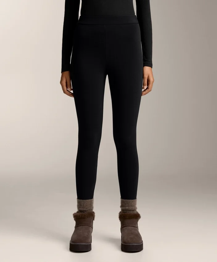 Leggings sin costuras de 70 cm de largo, de talle alto y supercálidas, hasta el tobillo Leggings sin costuras de 70 cm de largo, de talle alto y supercálidas, hasta el tobillo