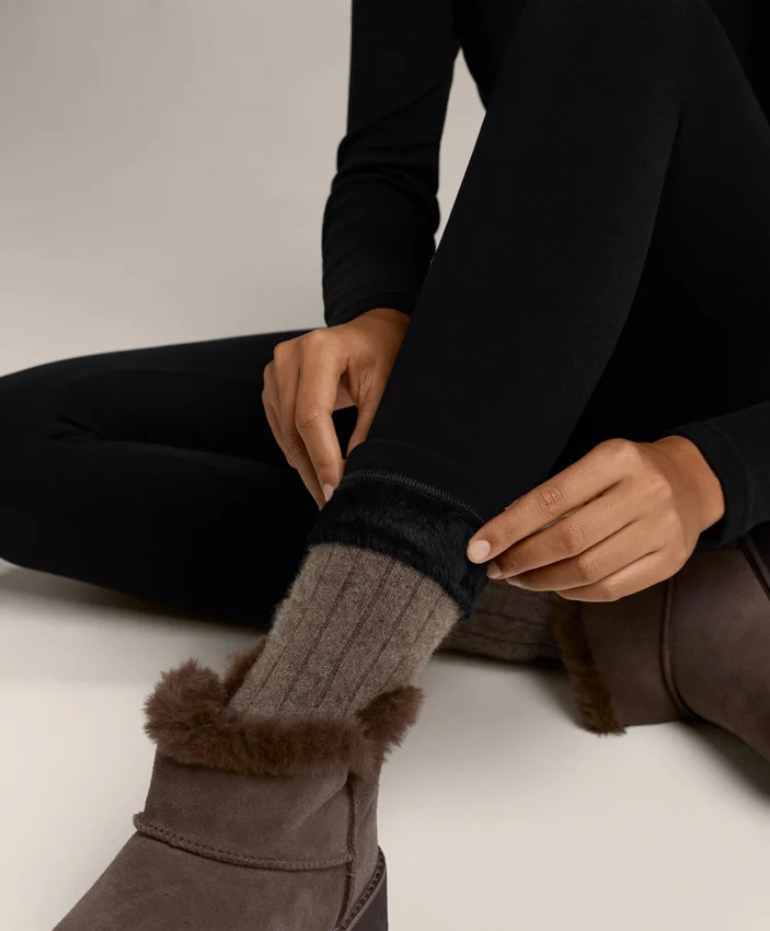Leggings sin costuras de 70 cm de largo, de talle alto y supercálidas, hasta el tobillo Leggings sin costuras de 70 cm de largo, de talle alto y supercálidas, hasta el tobillo