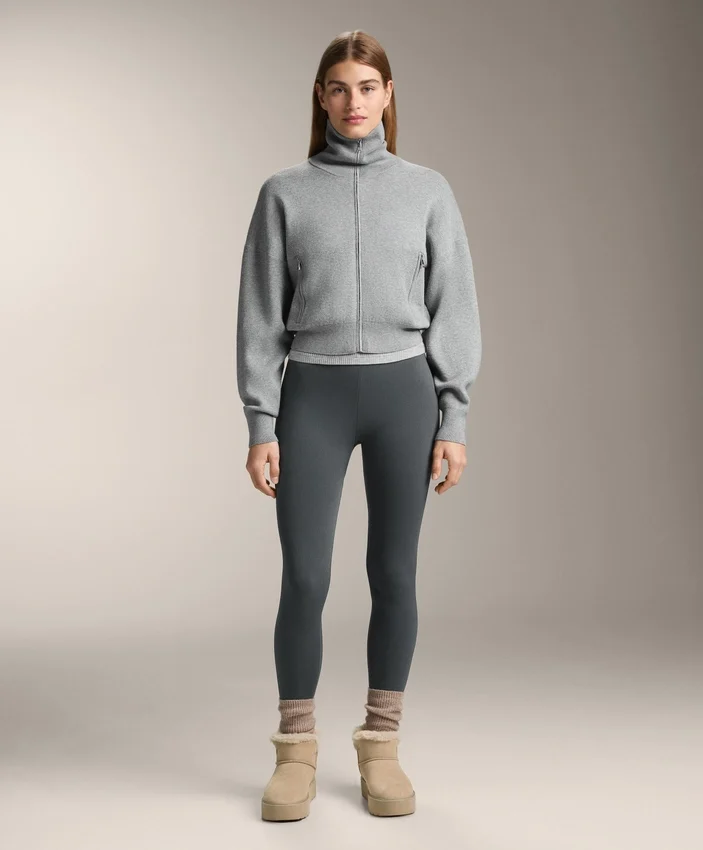 Leggings sin costuras de talón, de canalé extra cálido y talle superalto, 70 cm Leggings sin costuras de talón, de canalé extra cálido y talle superalto, 70 cm