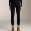 Leggings sin costuras supercálidos, de talle alto (70 cm) y largo hasta el tobillo