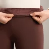 Leggings sin costuras supercálidos, de talle alto (70 cm) y largo hasta el tobillo