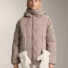 Manoplas de imitación de chaquetas de piel de oveja con cordón Manoplas de imitación de chaquetas de piel de oveja con cordón