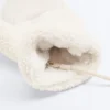 Manoplas de imitación de chaquetas de piel de oveja con cordón Manoplas de imitación de chaquetas de piel de oveja con cordón