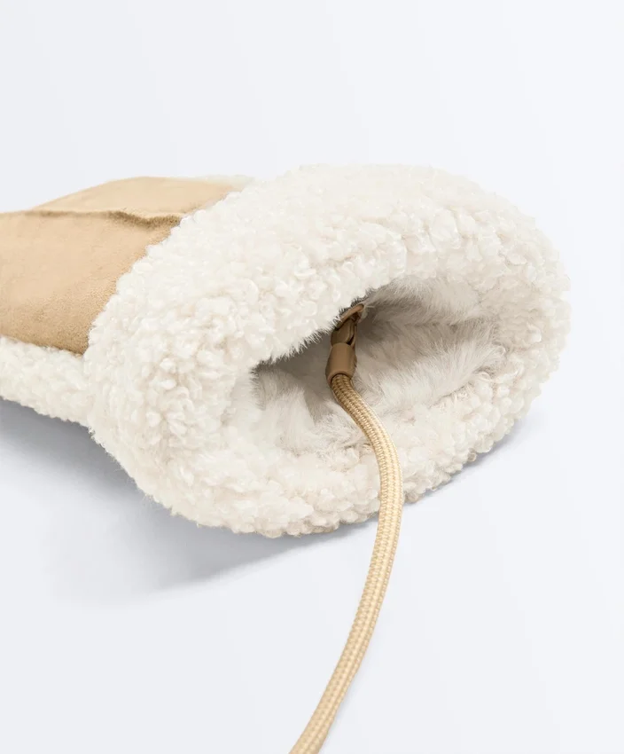 Manoplas de piel con imitación de chaquetas de piel de oveja Manoplas de piel con imitación de chaquetas de piel de oveja