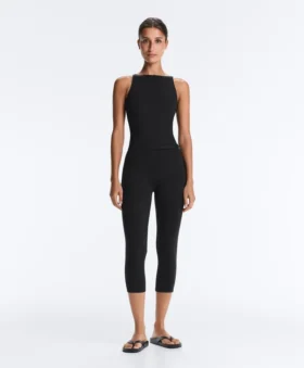 Mono capri Comfortlux con cinturón