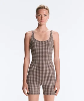 Mono corto Comfortlux de cuadros vichy en pantalones cortos Mono corto Comfortlux de cuadros vichy en pantalones cortos