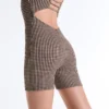 Mono corto Comfortlux de cuadros vichy en pantalones cortos Mono corto Comfortlux de cuadros vichy en pantalones cortos