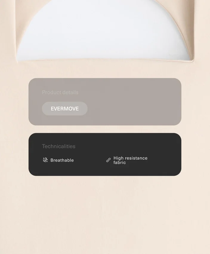 Mono corto Evermove con cuello cuadrado Mono corto Evermove con cuello cuadrado