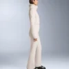 Mono de esquí elástico, resistente al agua, 2 en 1 y con pantalones acampanados desmontables