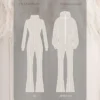 Mono de esquí elástico, resistente al agua, 2 en 1 y con pantalones acampanados desmontables