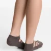 Pack de 2 pares de calcetines de mezcla de algodón para yoga y pilates con tiras cruzadas
