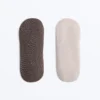 Pack de 2 pares de calcetines de mezcla de algodón para yoga y pilates con tiras cruzadas