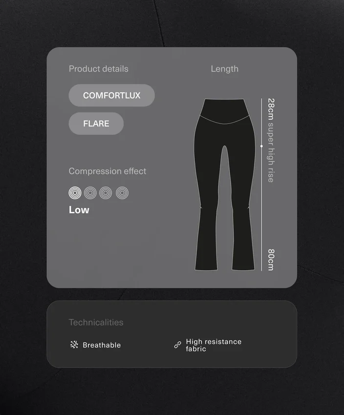 Pantalones acampanados Comfortlux de talle superalto Pantalones acampanados Comfortlux de talle superalto