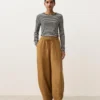 Pantalones acampanados de mezcla de lyocell y 24 % de lino con costuras Pantalones acampanados de mezcla de lyocell y 24 % de lino con costuras