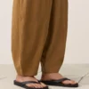 Pantalones acampanados de mezcla de lyocell y 24 % de lino con costuras Pantalones acampanados de mezcla de lyocell y 24 % de lino con costuras